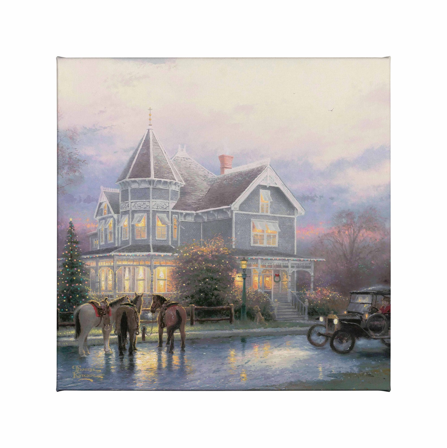 Christmas Memories - 14" x 14" Gallery Wrapped Canvas