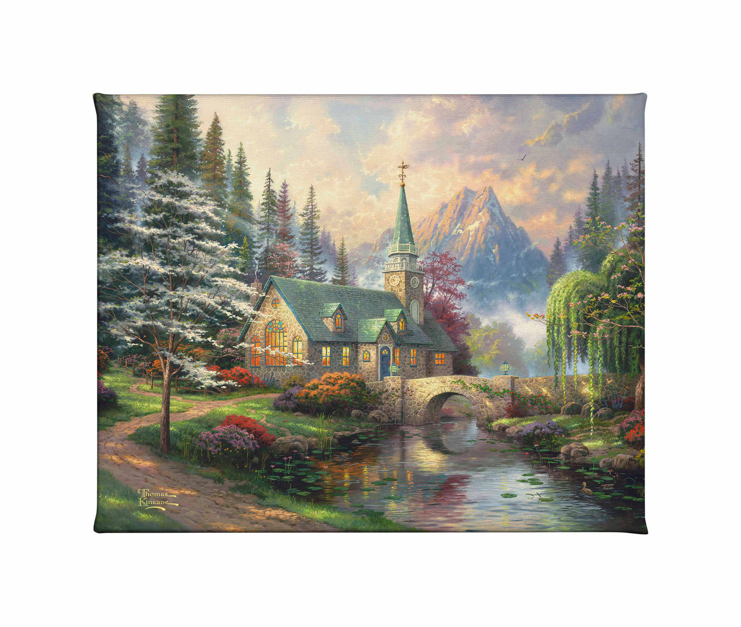 Dogwood Chapel - 8" x 10" Gallery Wrapped Canvas