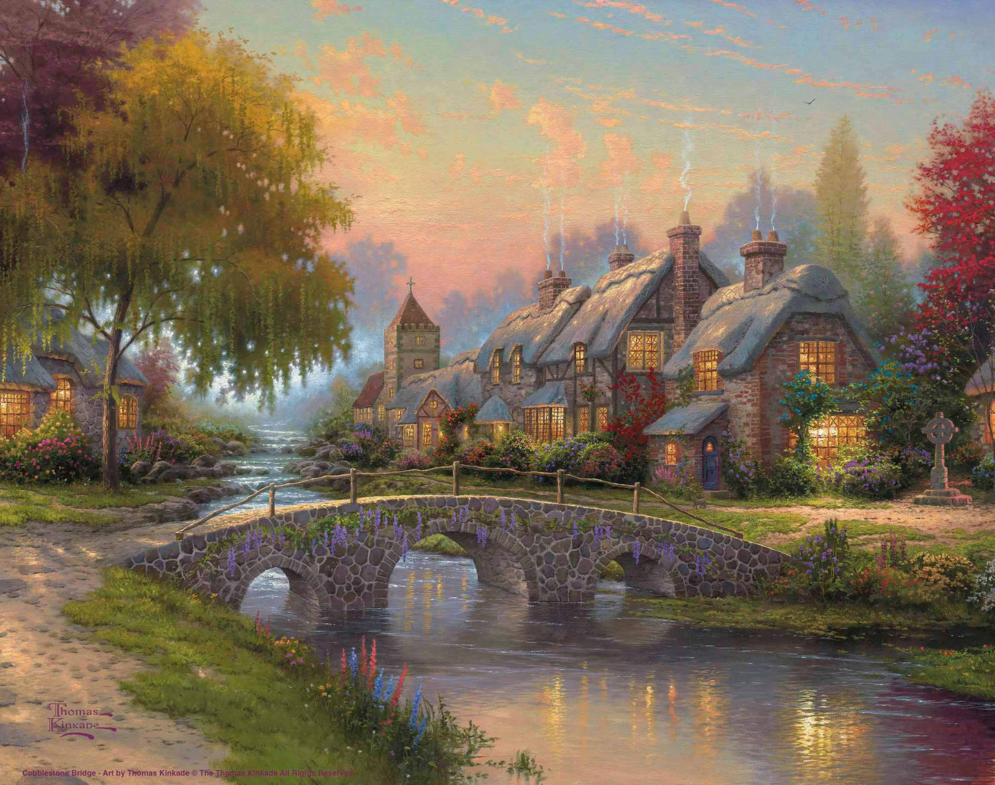Cobblestone Bridge - Art Prints