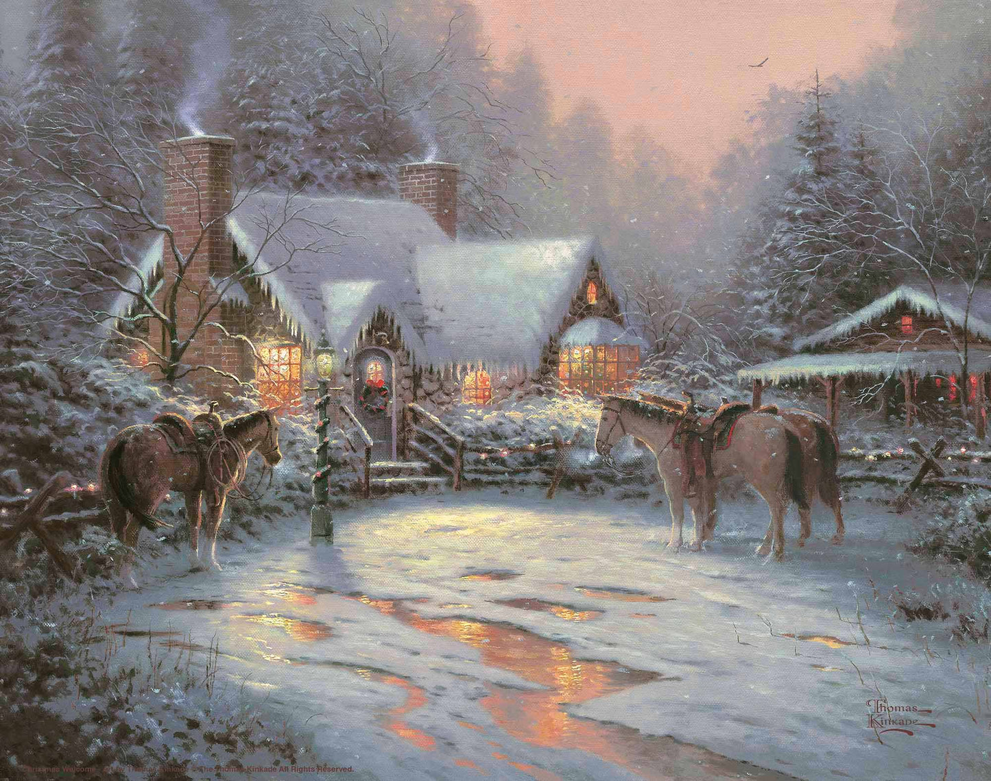 A Christmas Welcome - Art Prints