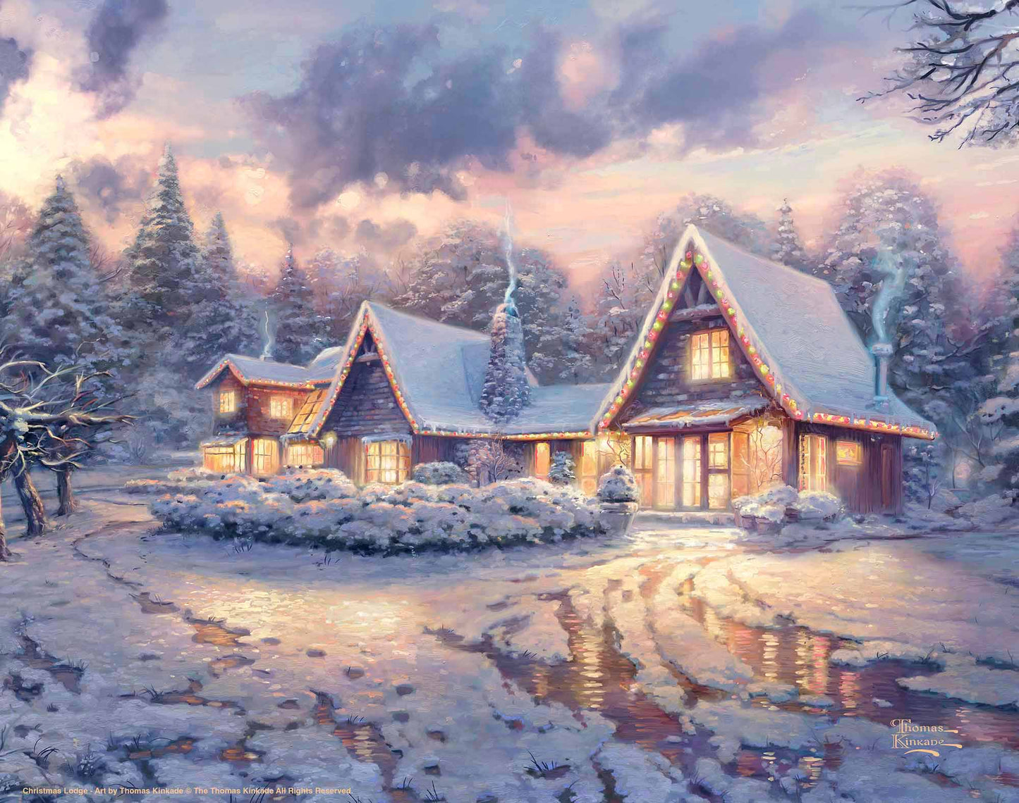 Christmas Lodge - Art Prints