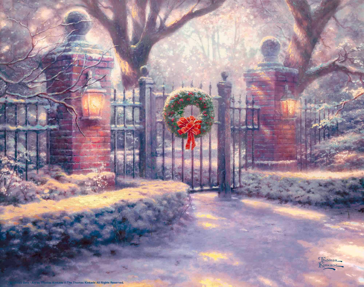 Christmas Gate - Art Prints