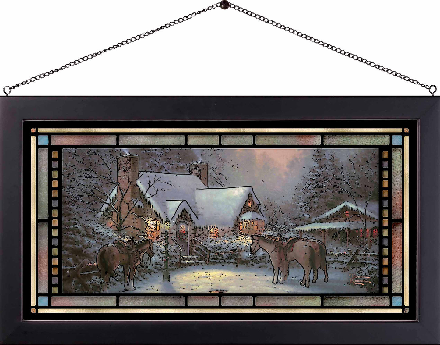 A Christmas Welcome - Stained Glass Art