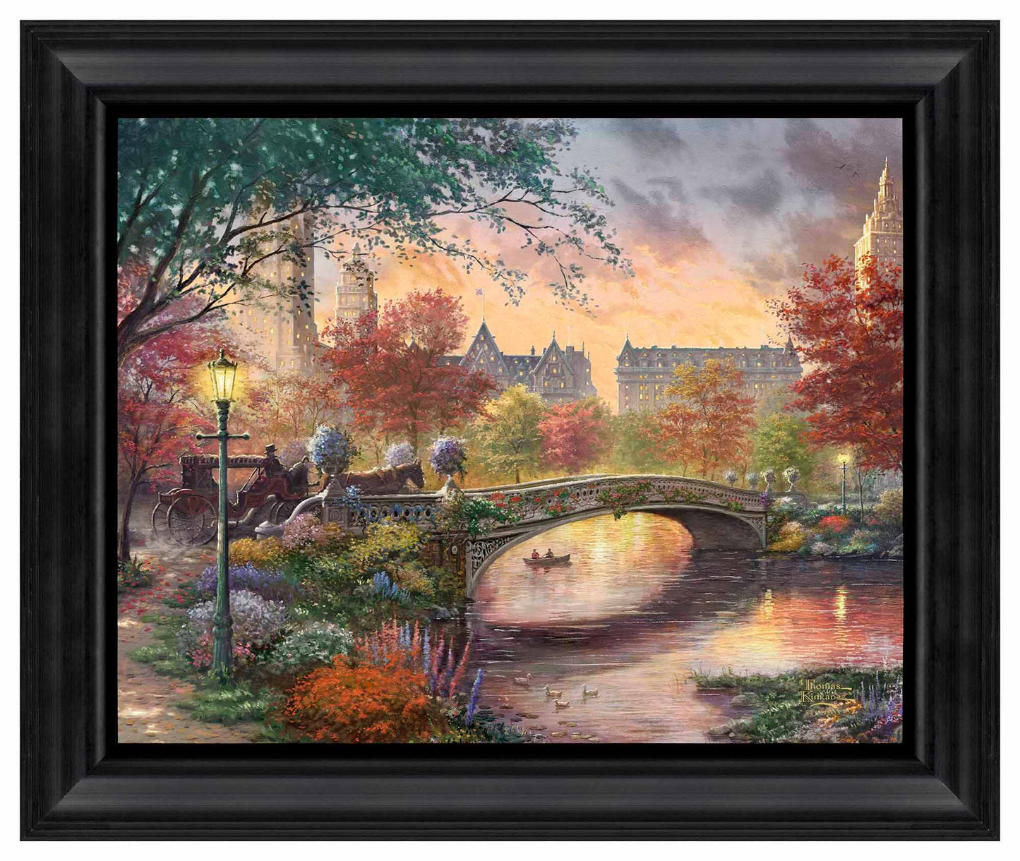 Autumn in New York - 16" x 20" Brushstroke Vignette
