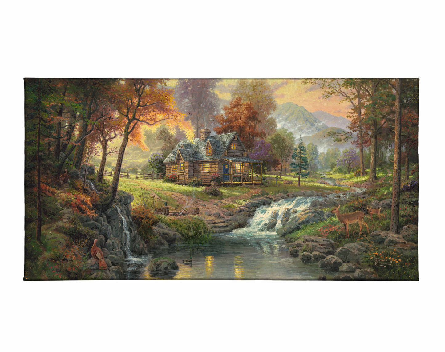 Mountain Retreat - 16" x 31" Gallery Wrapped Canvas
