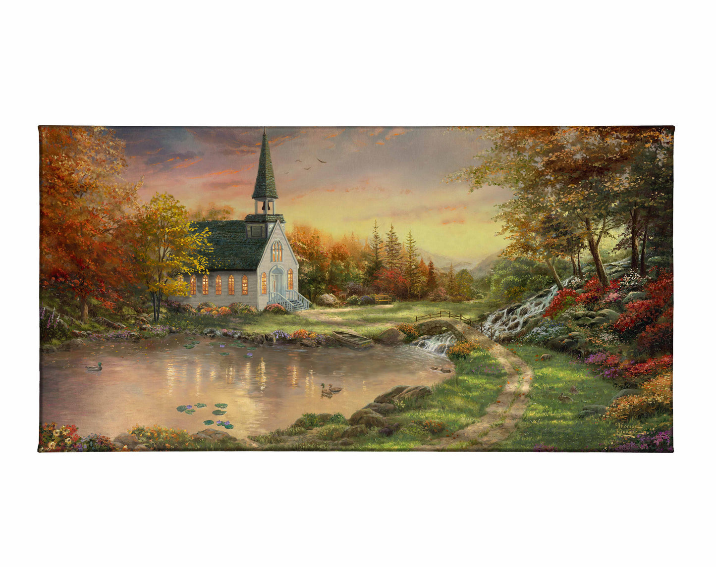 Chapel of Reflection - 16" x 31" Gallery Wrapped Canvas
