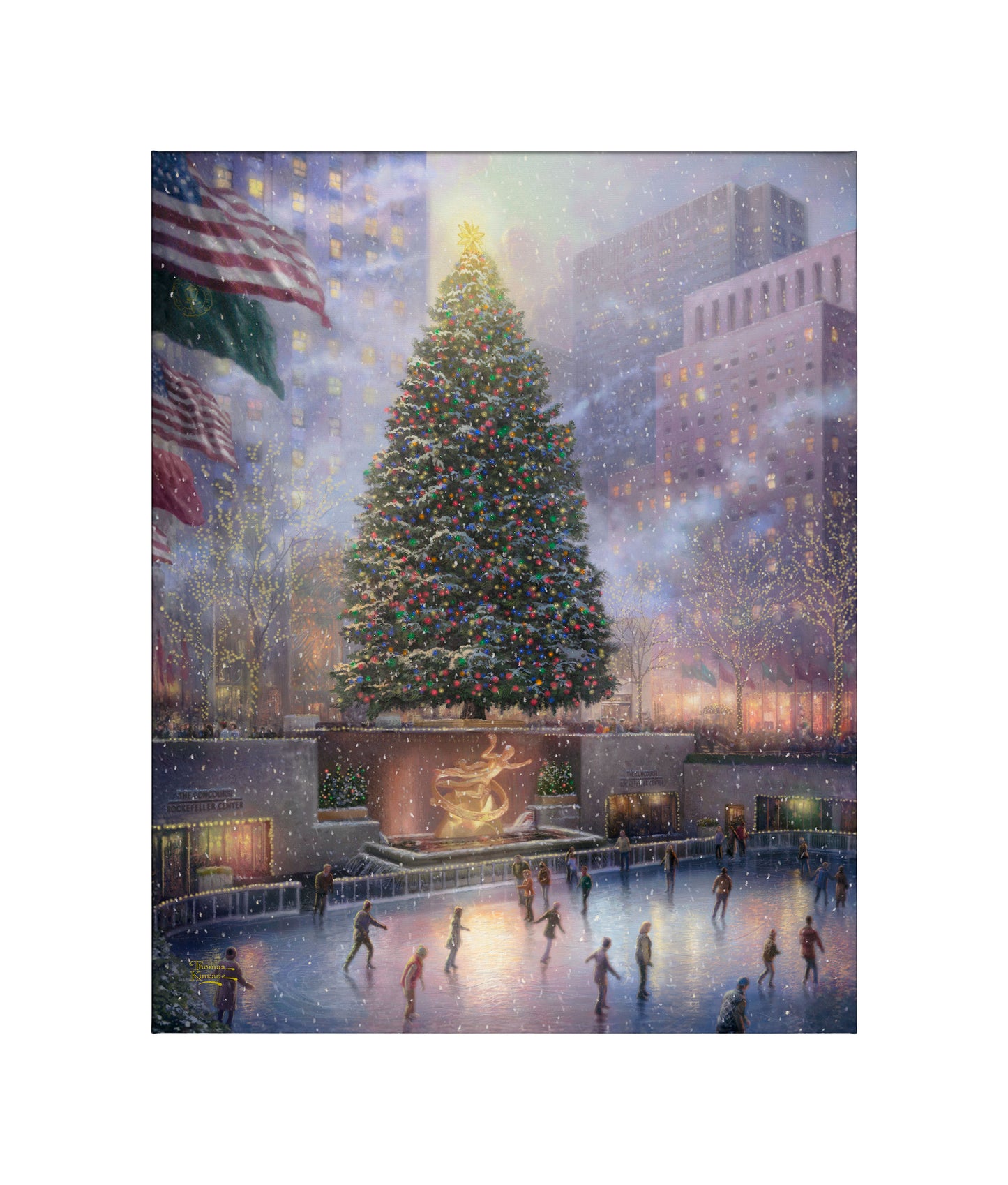 Christmas in New York - 24" x 30" Gallery Wrapped Canvas