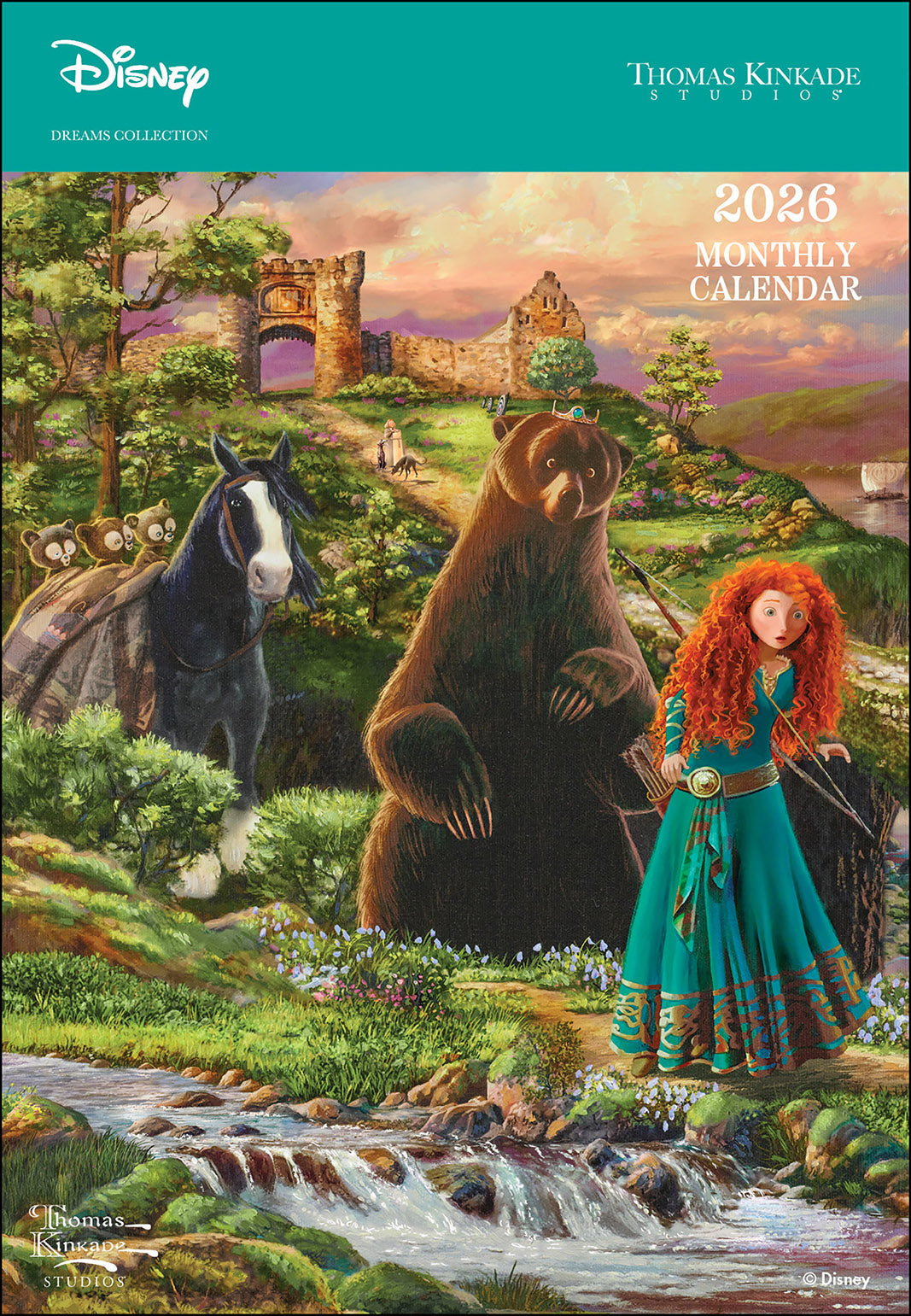 Disney Dreams Collection by Thomas Kinkade 2026 Monthly Pocket