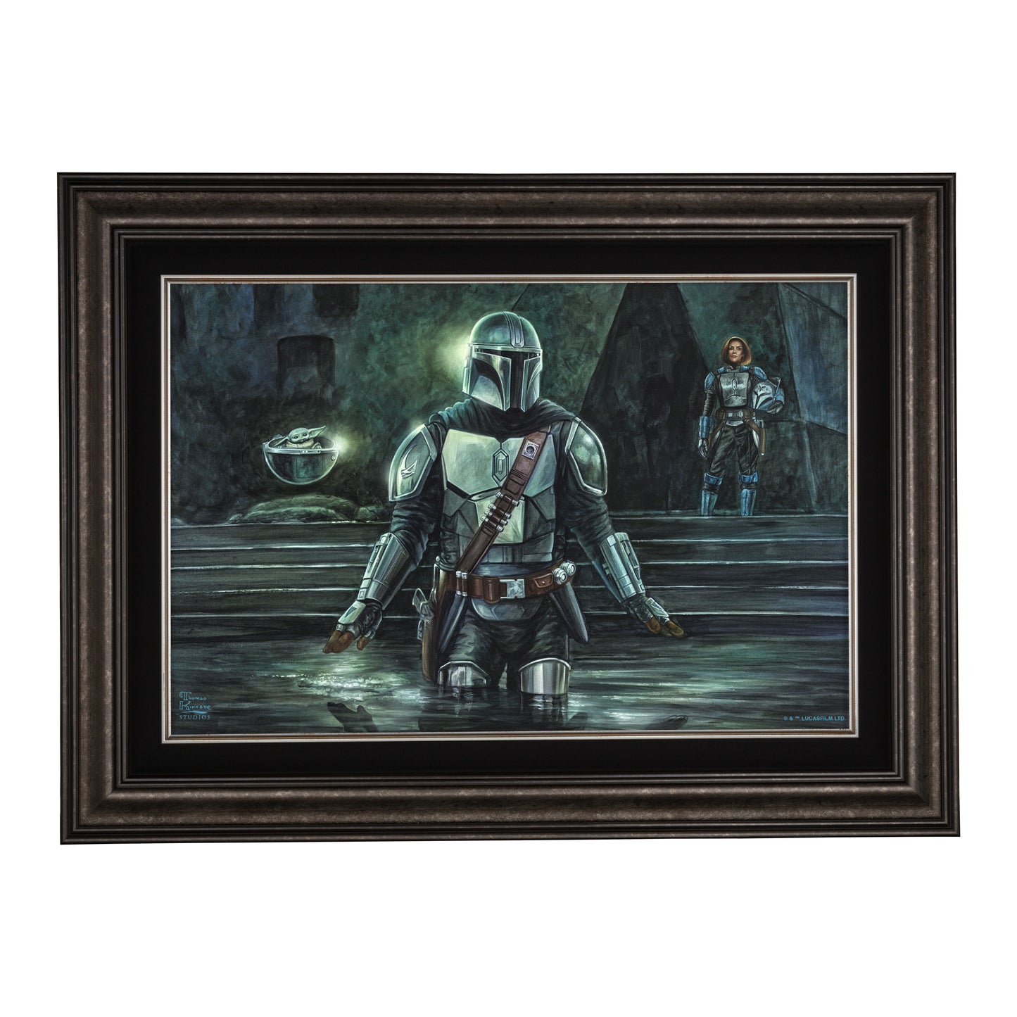 *Mixed Media Original* The Mandalorian™ - This is the Way by Thomas Kinkade Studios 22" x 31"