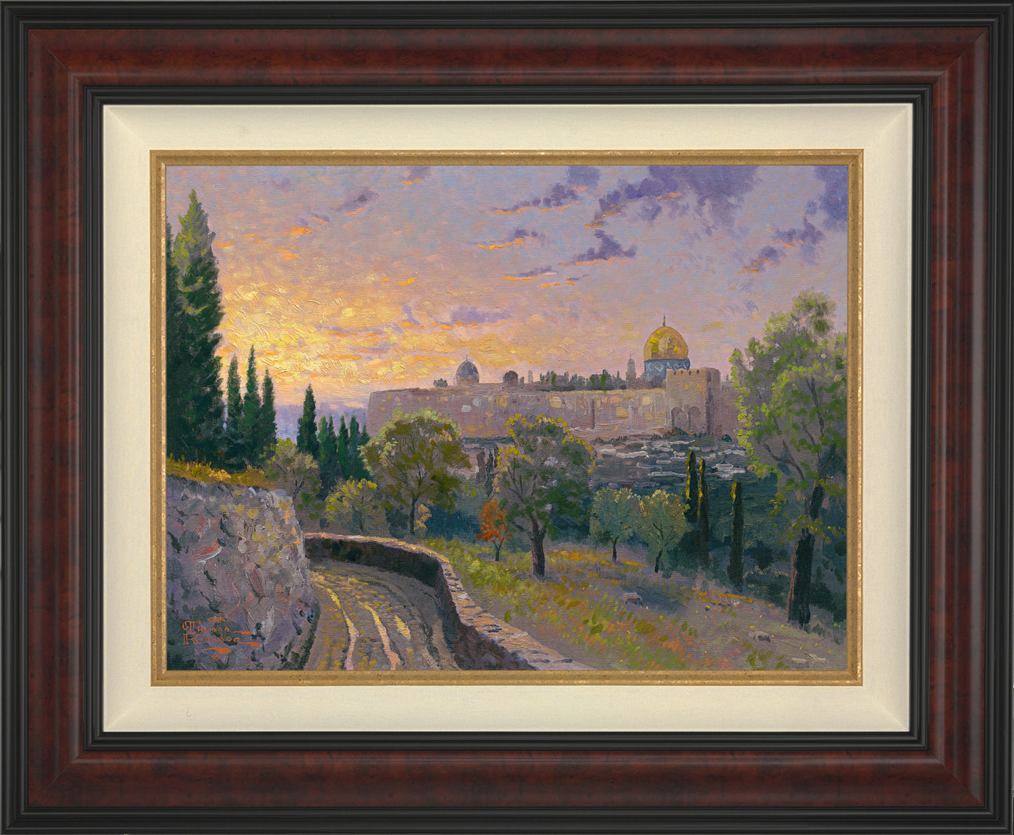 *RARE* Jerusalem Sunset Artist Proof Canvas Burl 18" x 24" #1