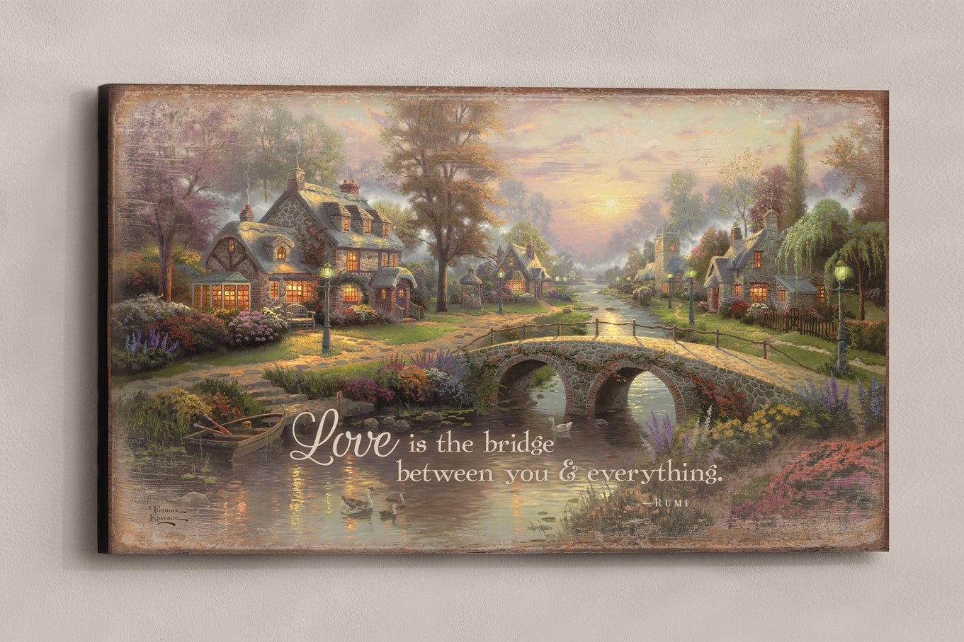 Love Bridge Between - 18" x 30" Wood Sign