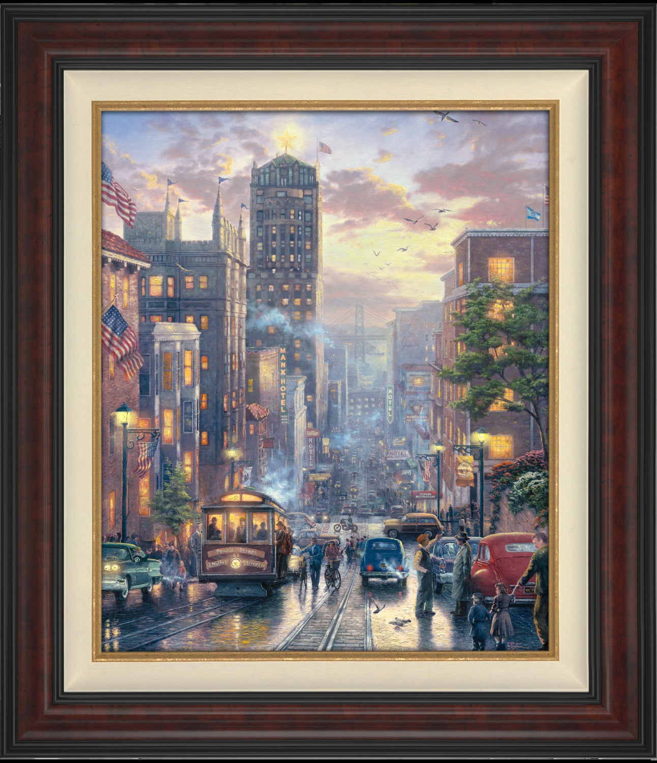 *RARE* San Francisco, Powell Street Examination Proof Burl 30" x 24" #1