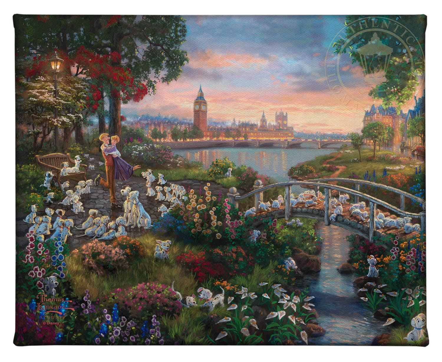 Thomas kinkade ディズニー Disney Mickey and Minnie in London - 8