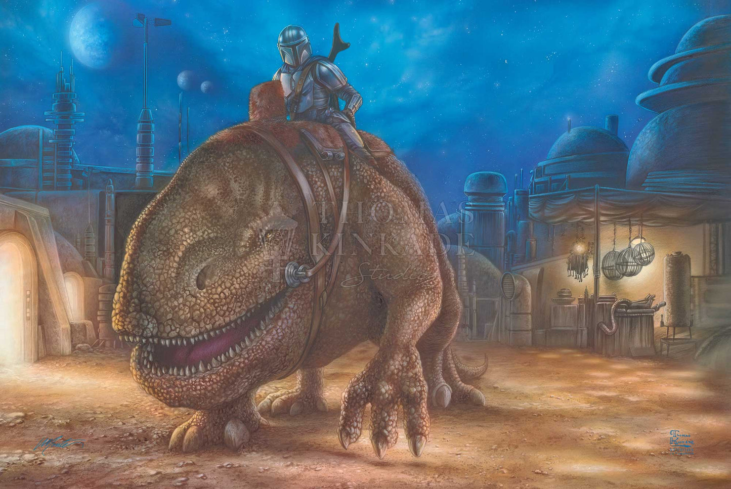 The Mandalorian™ - The Reckoning - Limited Edition Canvas | Thomas Kinkade Studios® Online Store