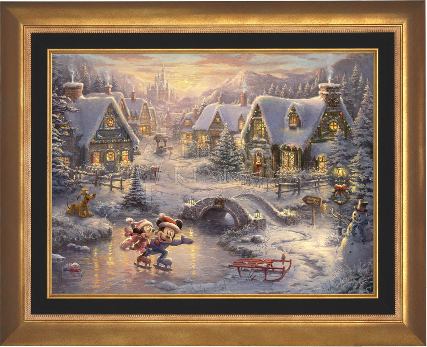 Disney Mickey and Minnie - Sweetheart Holiday - Jewel Edition Art