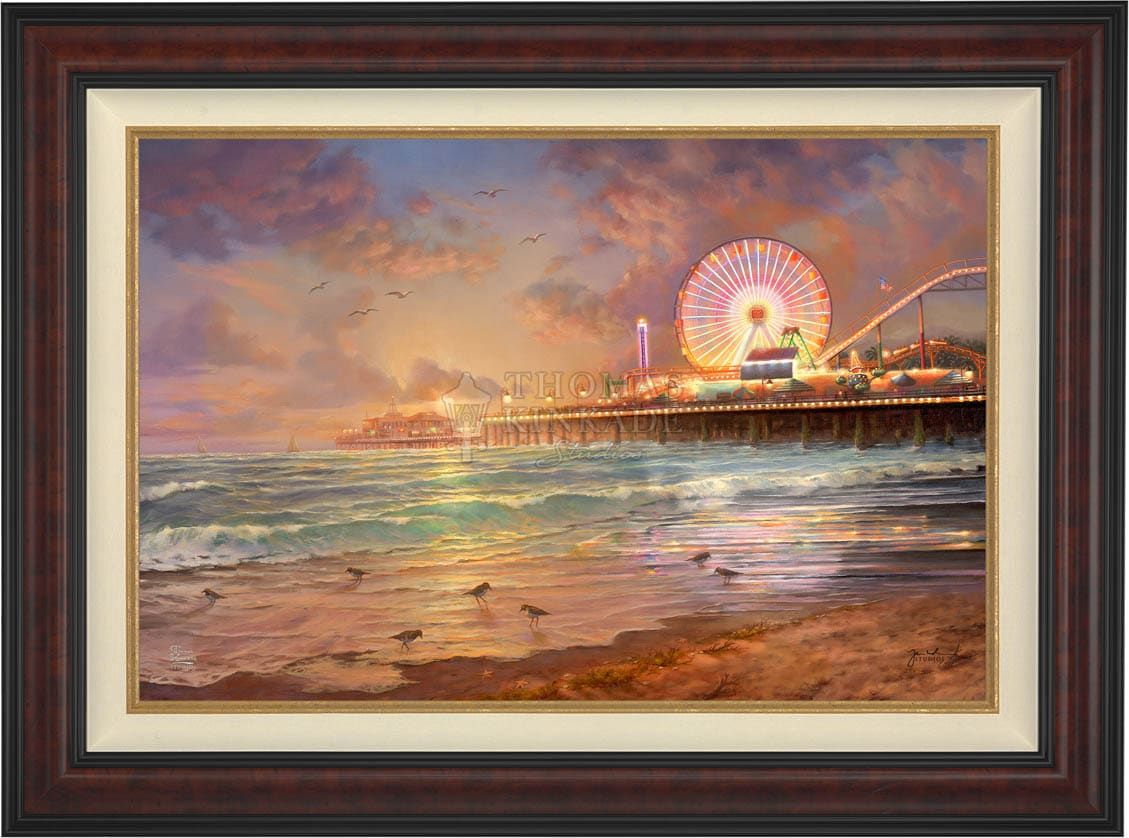 Sunset at Santa Monica Pier - Limited Edition Canvas Limited