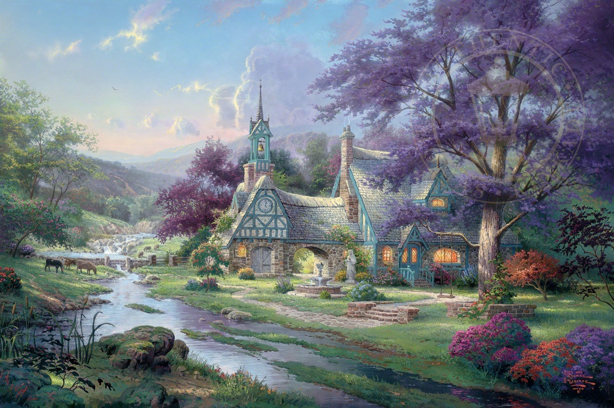 トーマス キンケード絵画 TEACUP COTTAGE Teacup Cottage – Thomas Kinkade Studios
