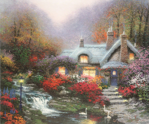 Evening at Swanbrooke Cottage, Thomashire