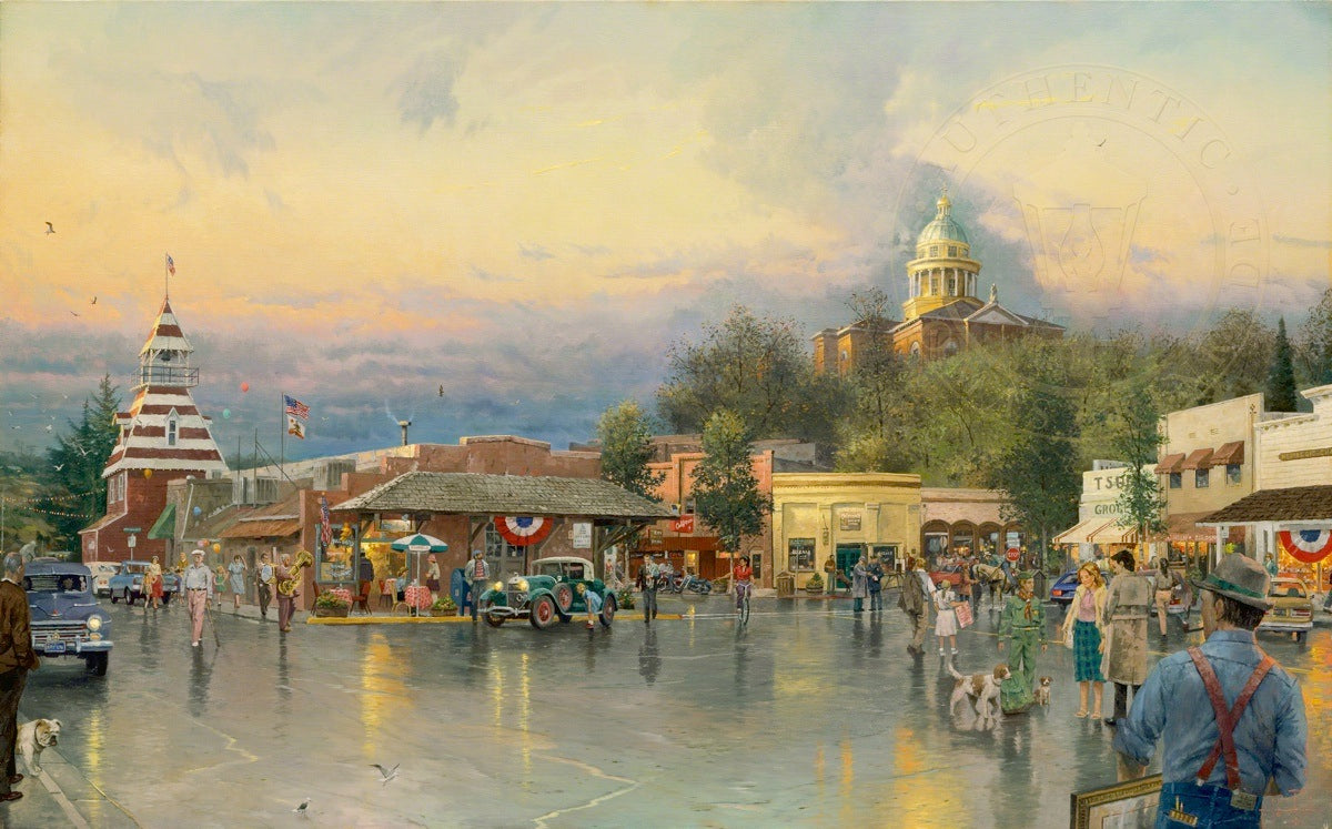 トーマス・マイレンダー/Cathedral Cars レア　アート　写真集 Shop Main Street Courthouse From Thomas Kinkade Studios