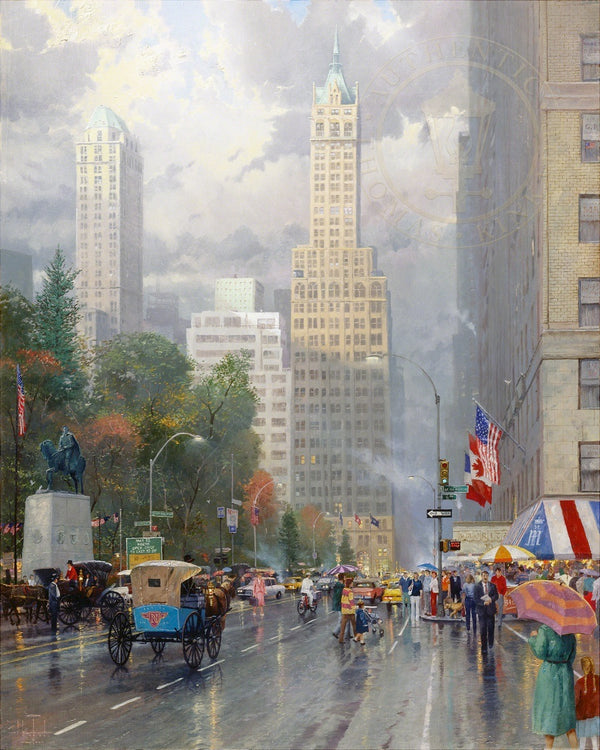 New York, Central Park South at Sixth Avenue