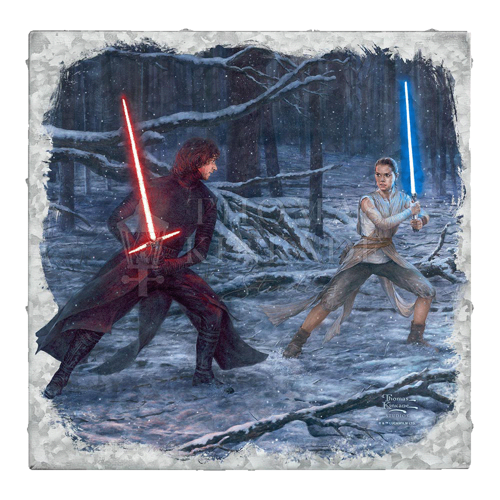 The Duel: Rey™ vs. Ren - 14" x 14" Metal Box Art