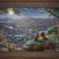 Disney Lady and the Tramp Falling in Love - Limited Edition Canvas