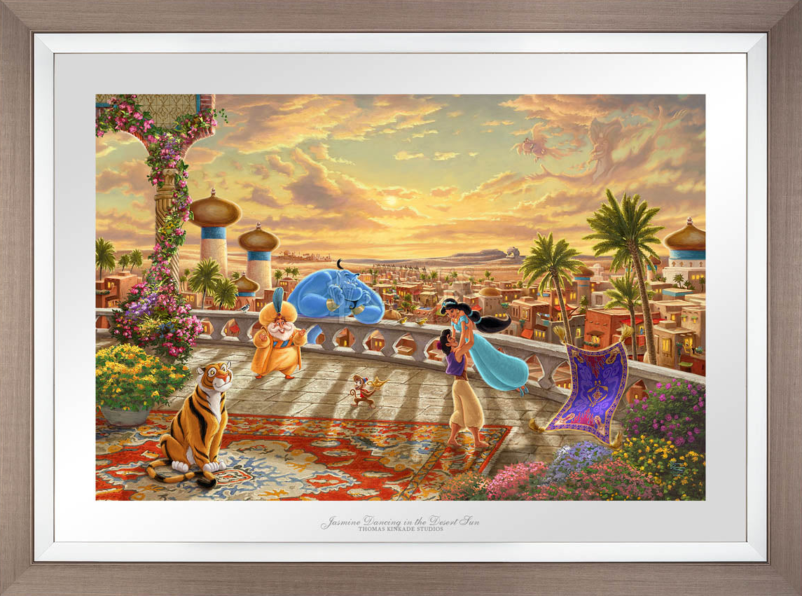 Disney Jasmine Dancing in the Desert Sunset - Limited Edition Paper