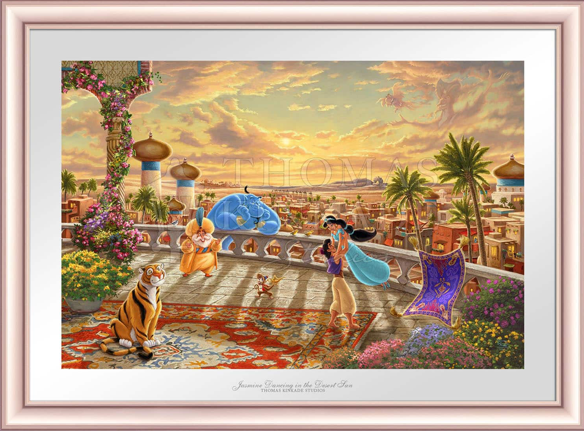 Disney Jasmine Dancing in the Desert Sunset - Limited Edition Paper