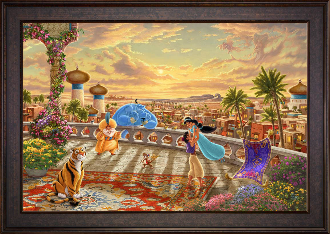 Disney Jasmine Dancing in the Desert Sunset - Jewel Edition Art