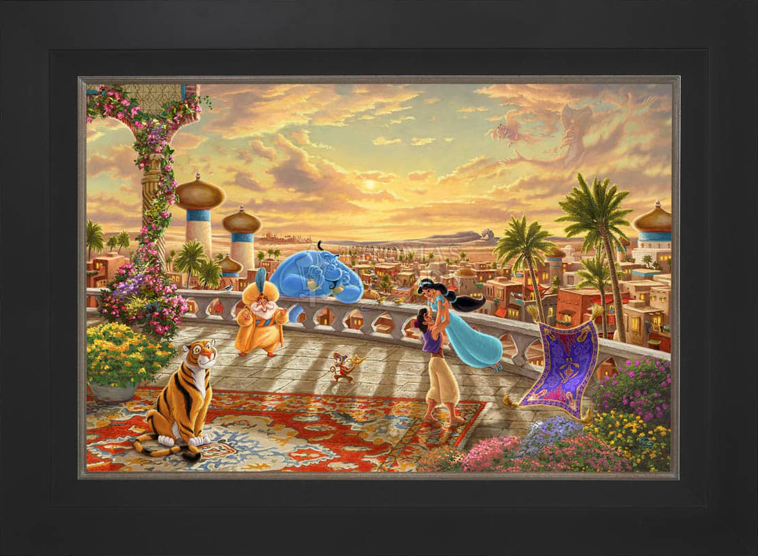 Disney Jasmine Dancing in the Desert Sunset - Jewel Edition Art