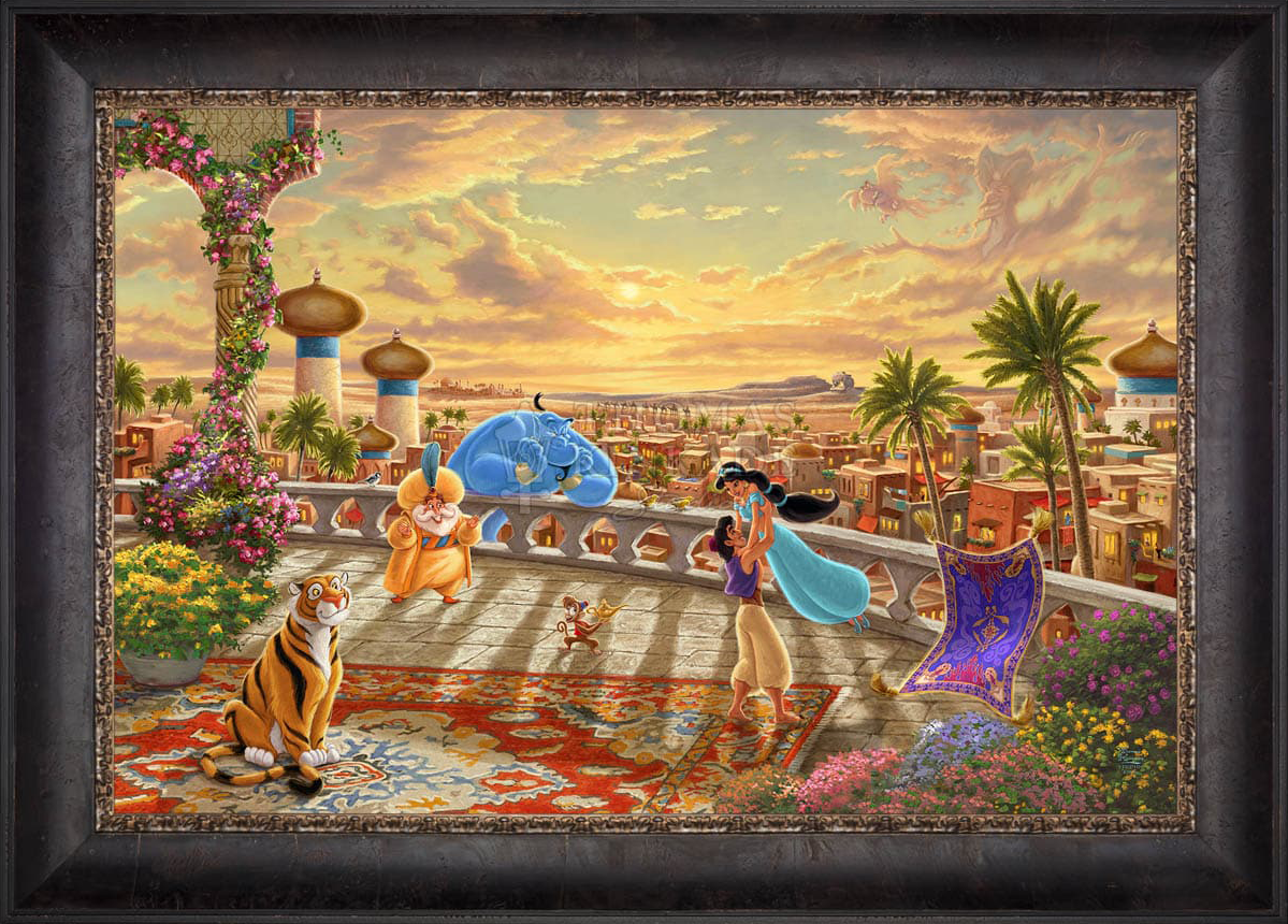 Disney Jasmine Dancing in the Desert Sunset - Jewel Edition Art