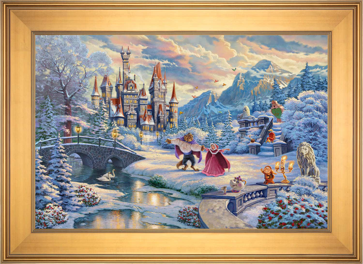 Disney Beauty and the Beast's Winter Enchantment - Jewel Edition Art