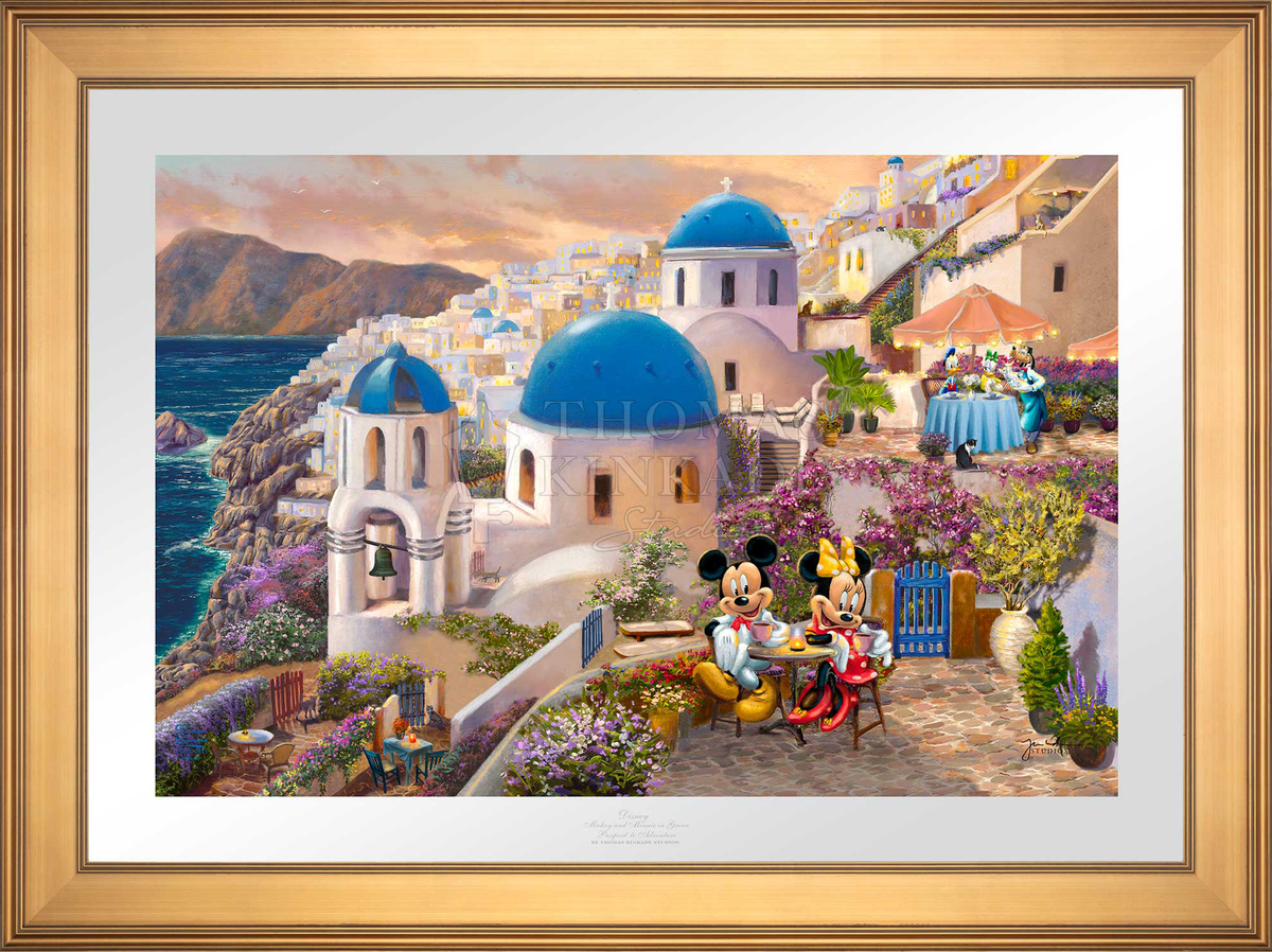 Disney Mickey and Minnie in Greece - Limited Edition Paper