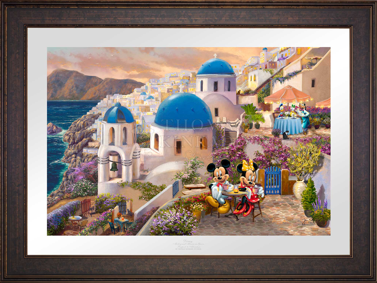 Disney Mickey and Minnie in Greece - Limited Edition Paper