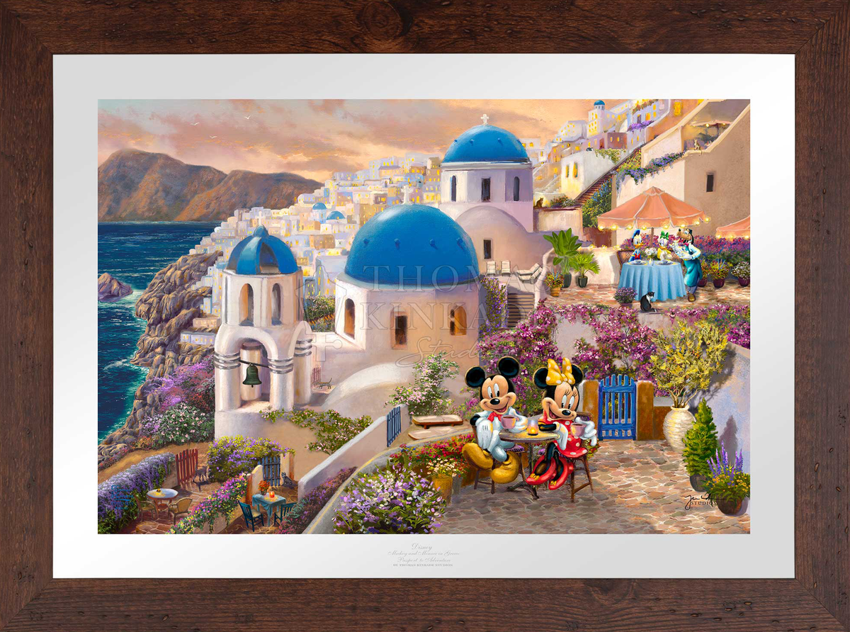 Disney Mickey and Minnie in Greece - Limited Edition Paper