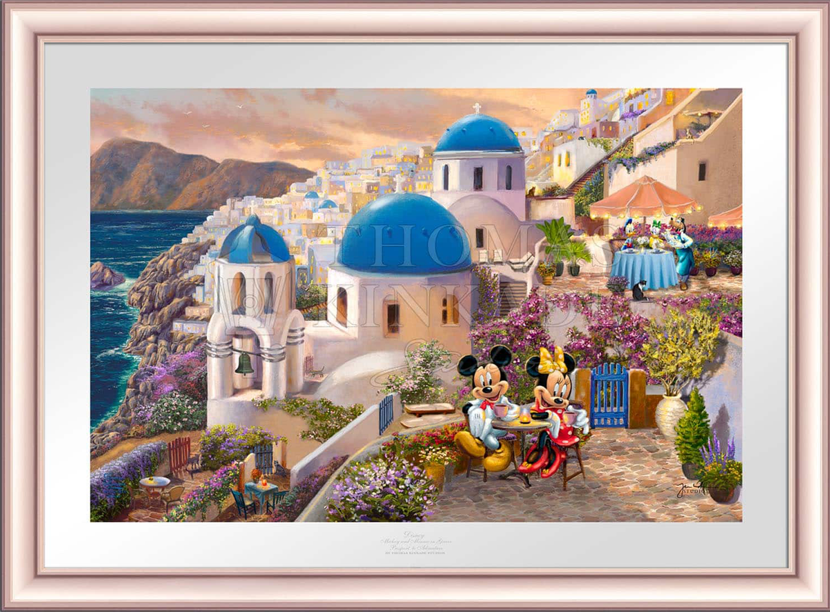 Disney Mickey and Minnie in Greece - Limited Edition Paper