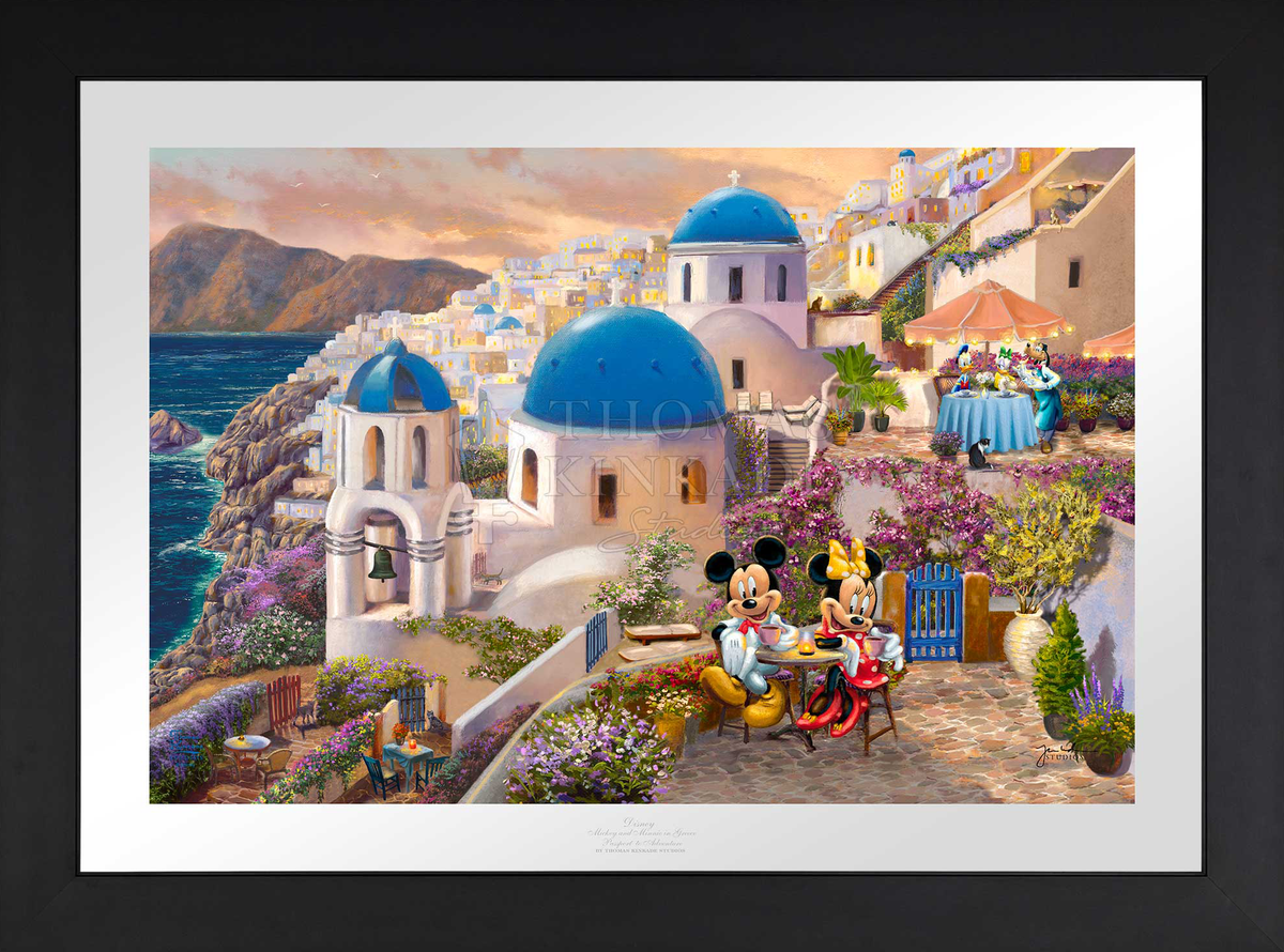 Disney Mickey and Minnie in Greece - Limited Edition Paper