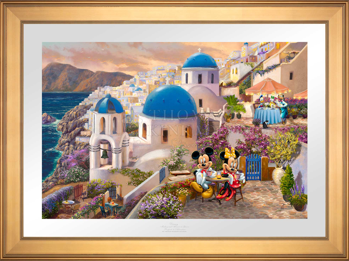 Disney Mickey and Minnie in Greece - Limited Edition Paper