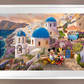 Disney Mickey and Minnie in Greece - Limited Edition Paper