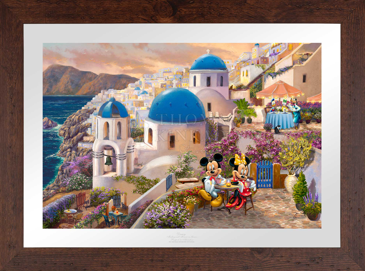 Disney Mickey and Minnie in Greece - Limited Edition Paper