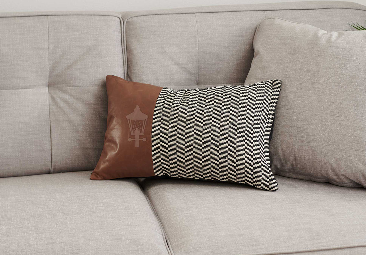 Leather Chevron - Pillow