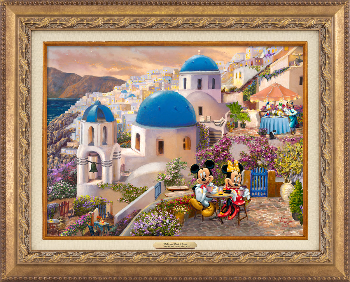 Disney Mickey and Minnie in Greece - Canvas Classics