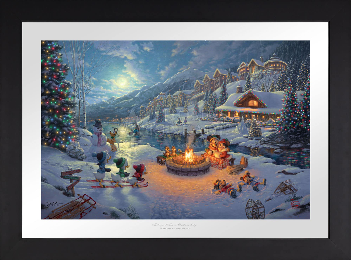 Disney Mickey and Minnie Christmas Lodge - Limited Edition Paper