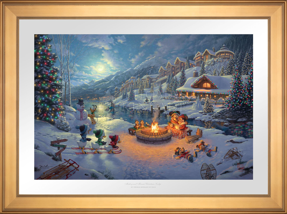 Disney Mickey and Minnie Christmas Lodge - Limited Edition Paper