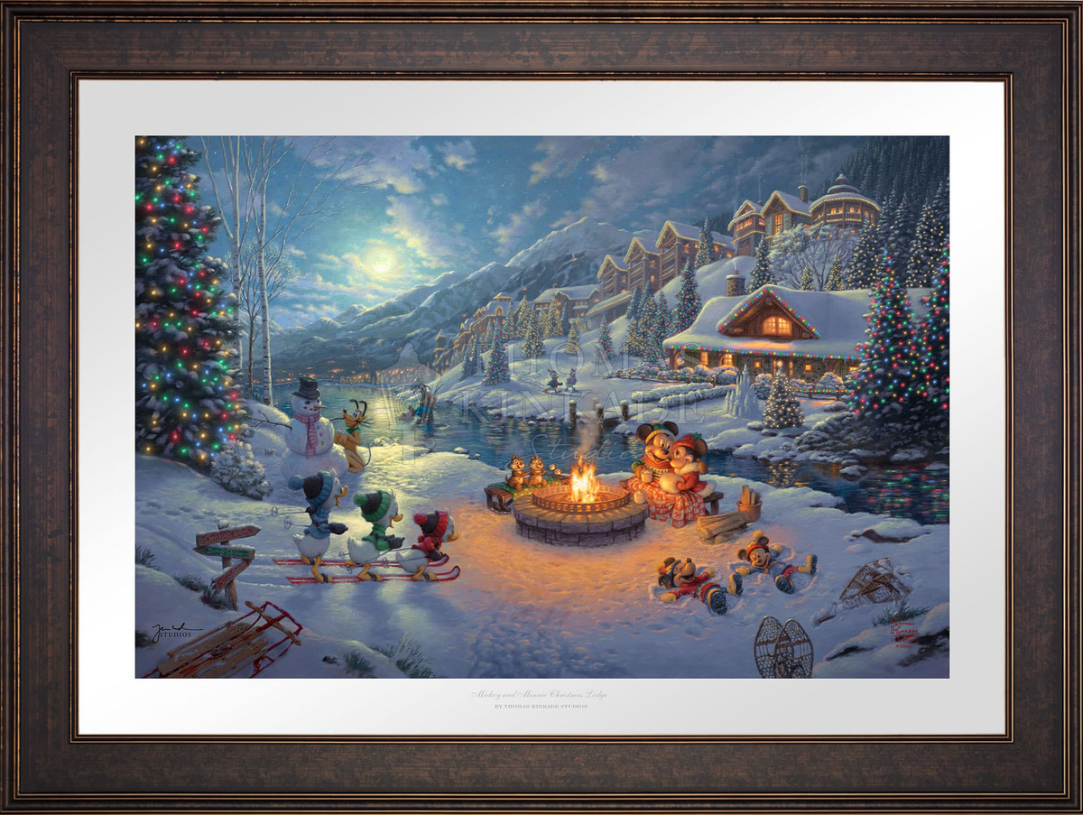 Disney Mickey and Minnie Christmas Lodge - Limited Edition Paper