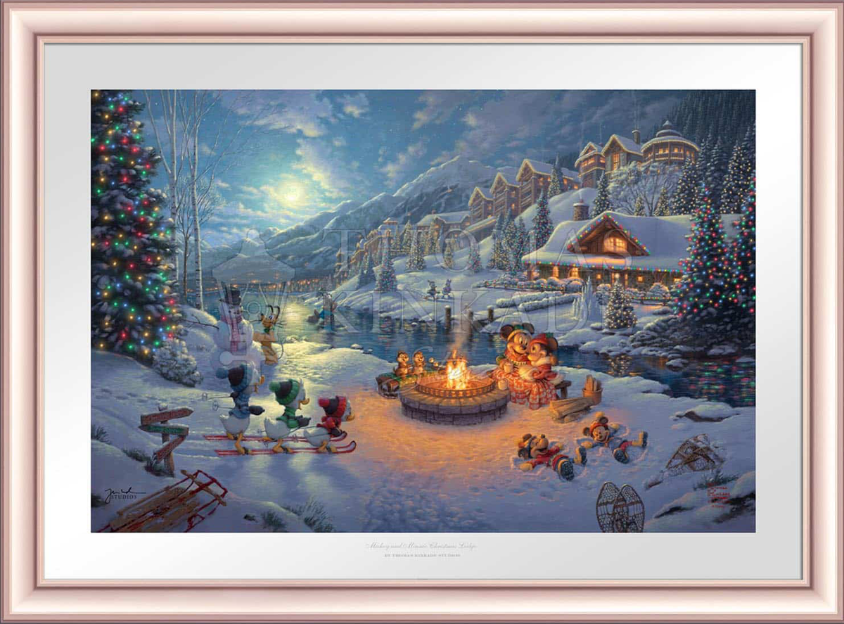 Disney Mickey and Minnie Christmas Lodge - Limited Edition Paper