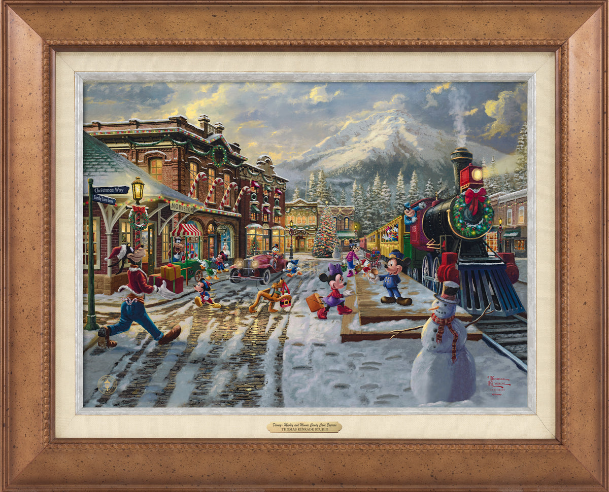 Disney Mickey and Minnie Candy Cane Express - Canvas Classics