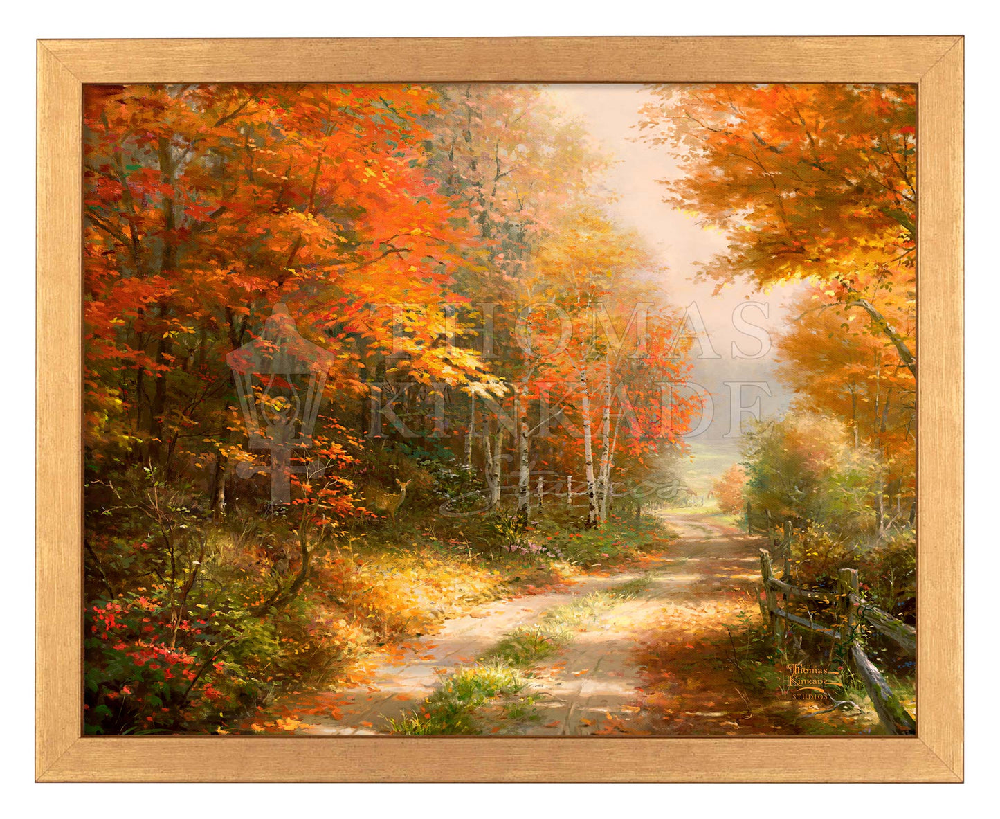 A Walk Down Autumn Lane - Art Prints