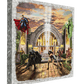 Hall of Justice - 14" x 14" Metal Box Art