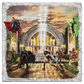 Hall of Justice - 14" x 14" Metal Box Art